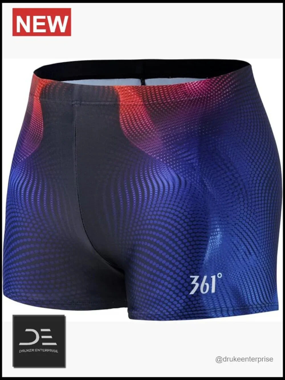 Men's Swim Jammers - Durable Polyester Spandex Square Leg Lap Swim Trunks